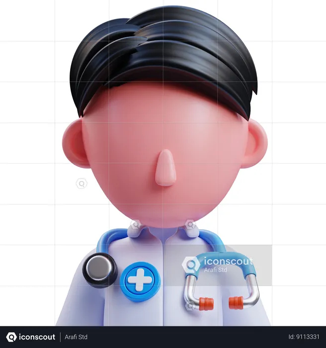 Médecin  3D Icon