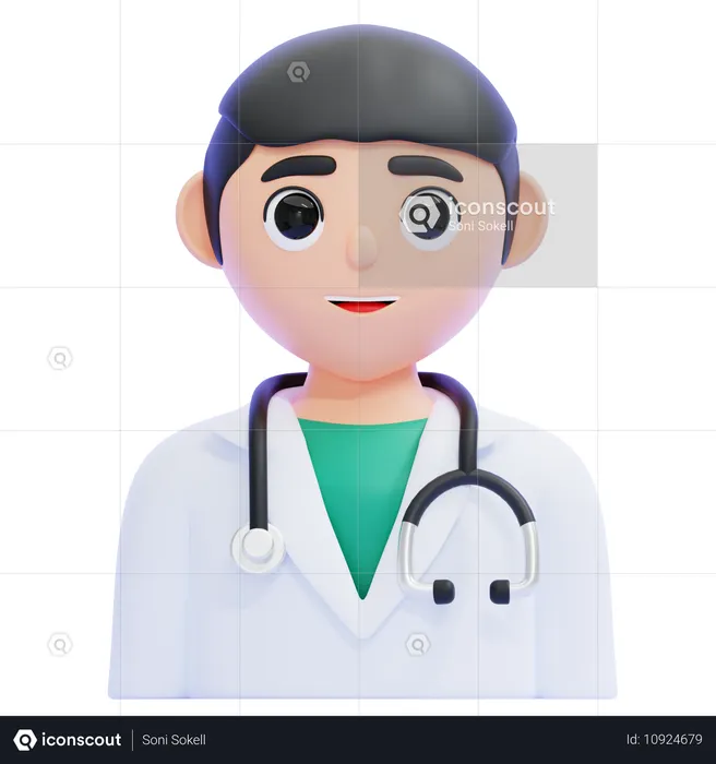 Médecin  3D Icon