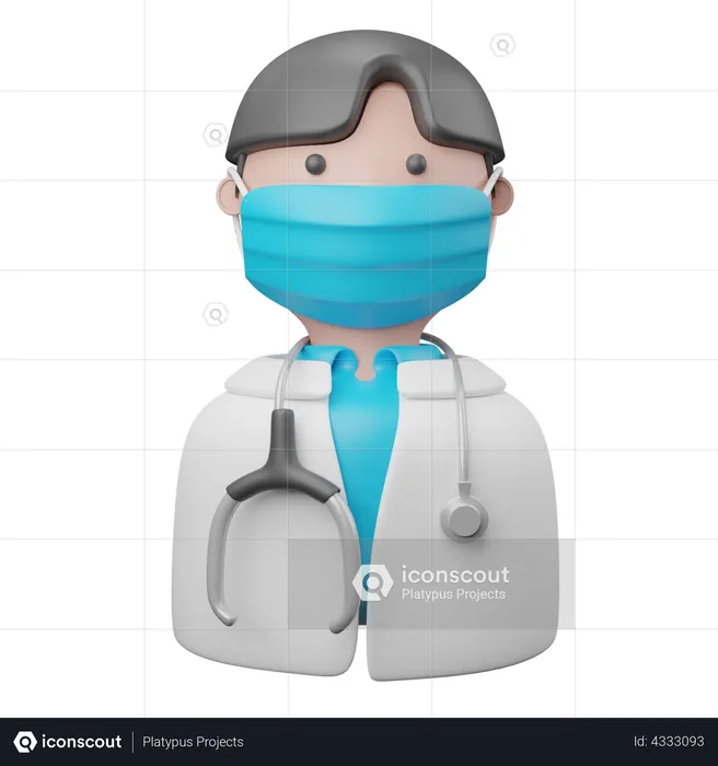 Médecin  3D Illustration