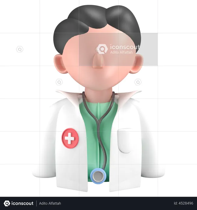 Médecin  3D Illustration