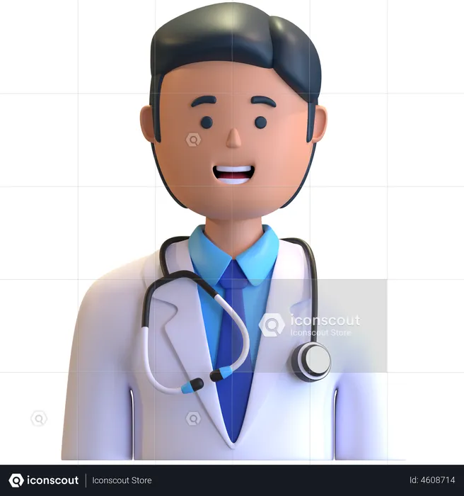 Médecin  3D Illustration