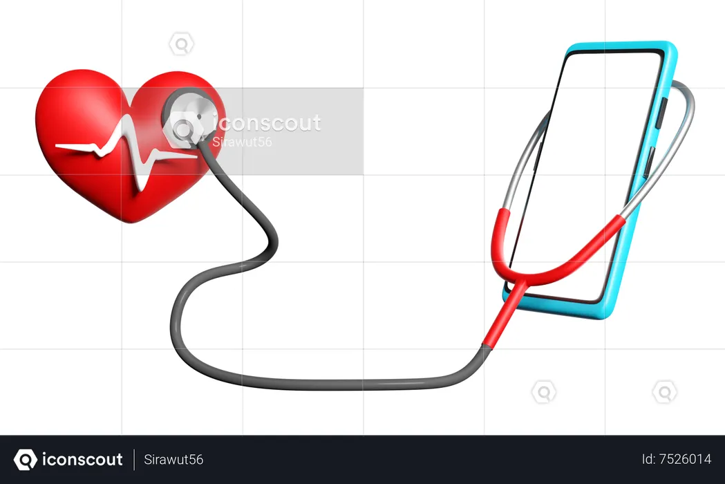 Médecin en ligne  3D Icon