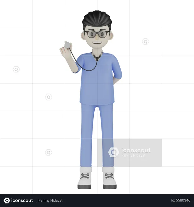 Doctor Checkup  3D Illustration