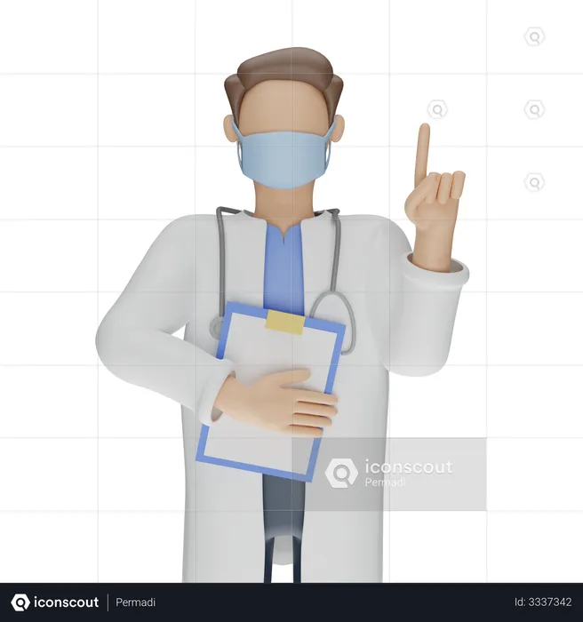 Doctor consultation  3D Illustration