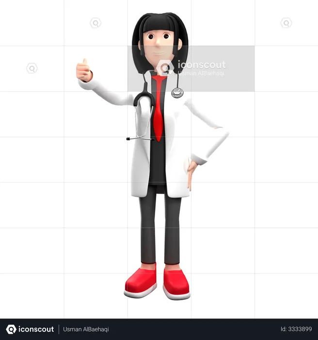 Doctor Giving Advice  3D Icon