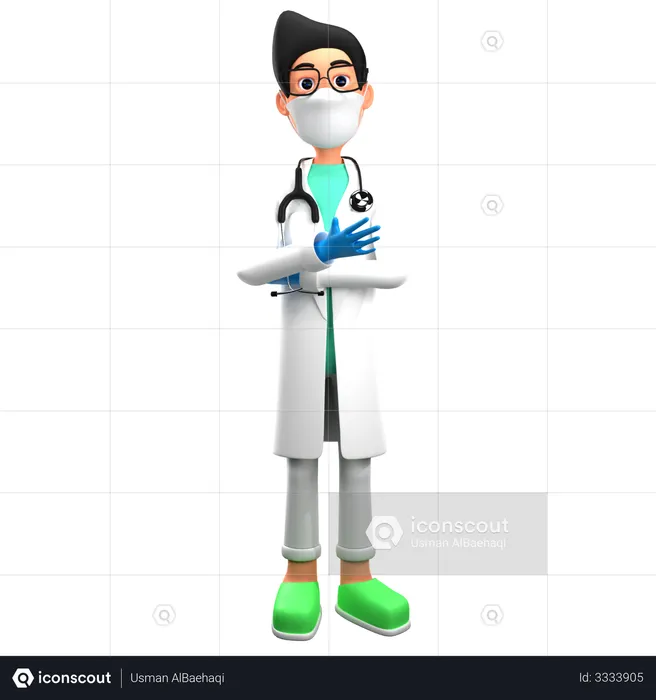 Doctor Giving Instructions  3D Illustration