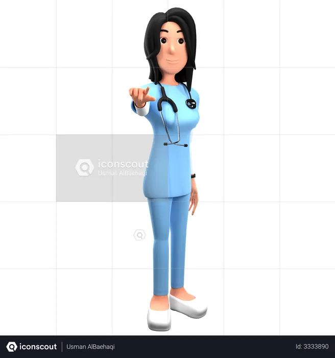 Doctor Giving Medical Advice  3D Illustration