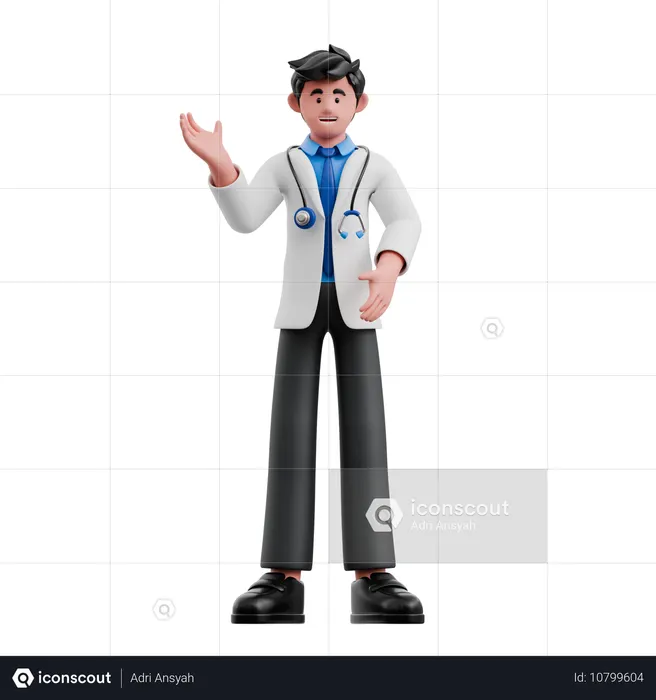 Doctor Introduction  3D Illustration
