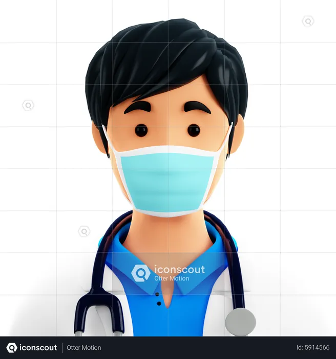 Doctor masculino  3D Icon