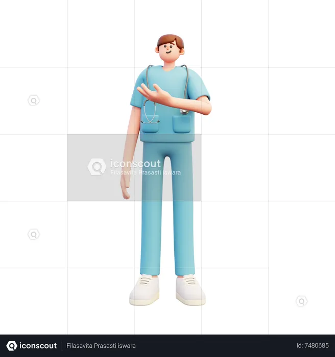 Doctor Showing Recommendation  3D Illustration