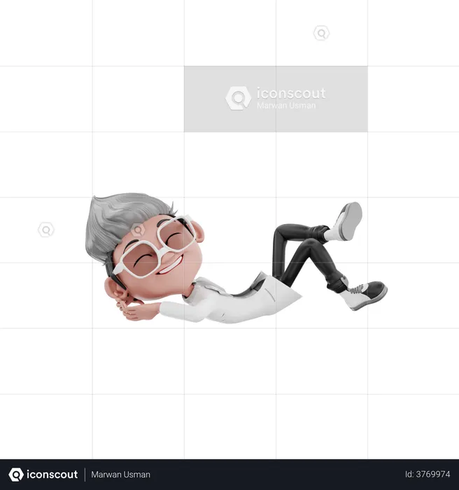 Doctor taking rest  3D Illustration