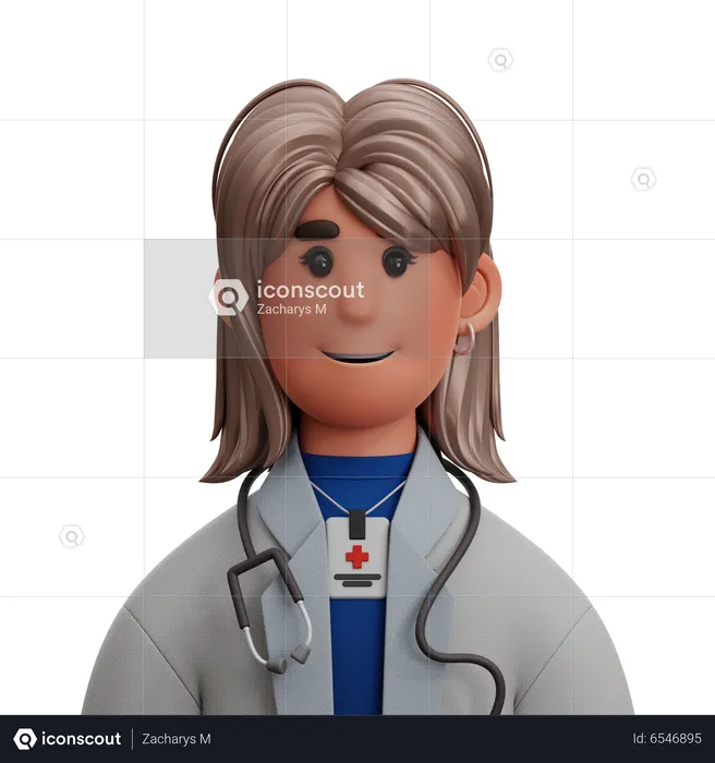 DOCTOR WOMAN  3D Icon