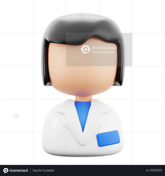 Doctora  3D Icon