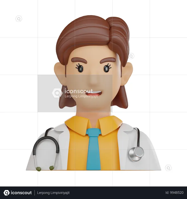 Doctora  3D Icon