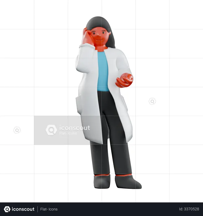 Doctora  3D Icon