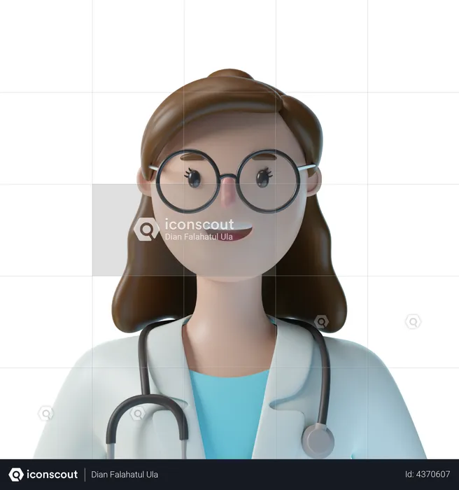 Doctora  3D Illustration