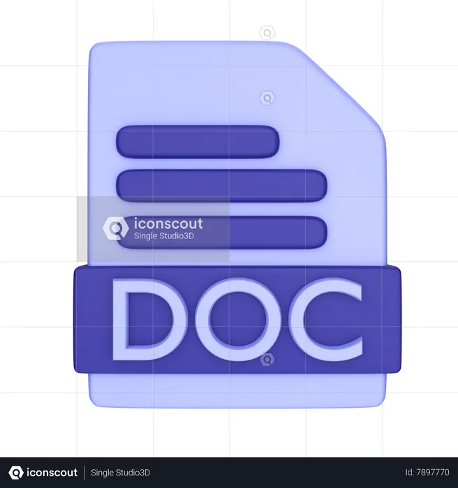 Document  3D Icon