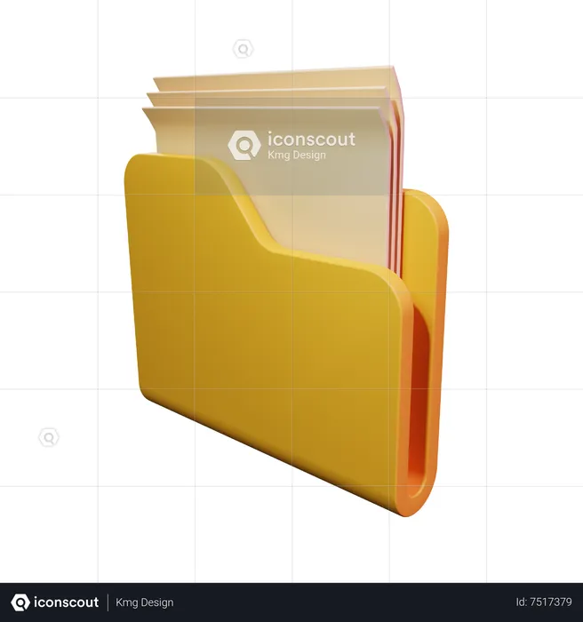 Document  3D Icon