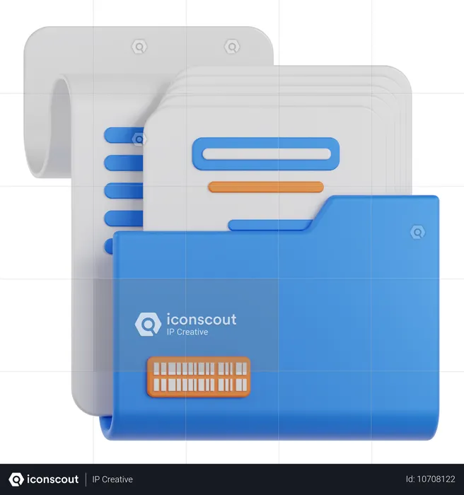 Document  3D Icon