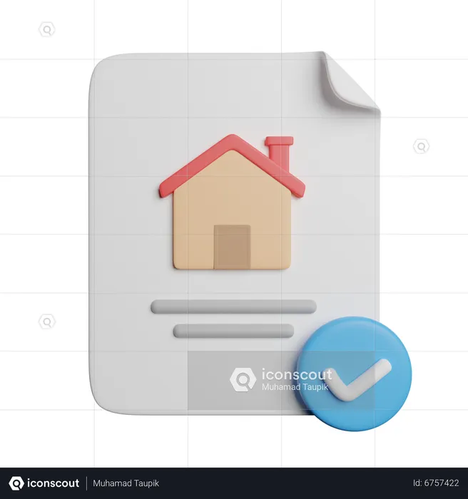 Document  3D Icon