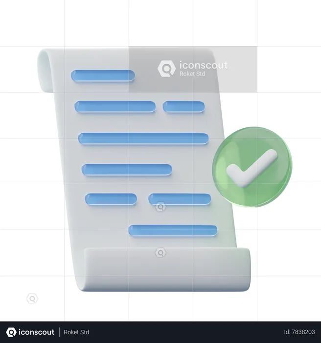 Document approuvé  3D Icon