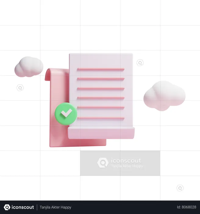 Document approuvé  3D Icon