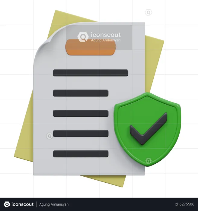 Document confidentiel  3D Icon