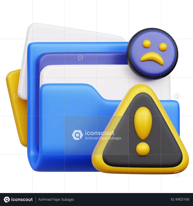 Document corrompu  3D Icon