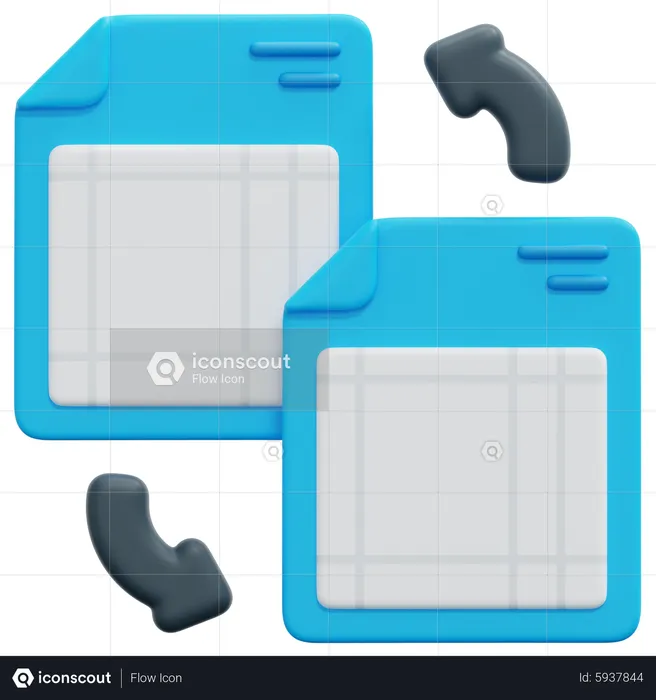 Document Exchange  3D Icon