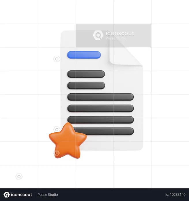 Document préféré  3D Icon