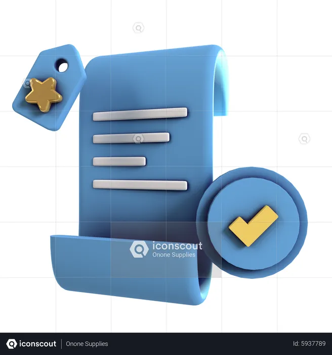 Document préféré  3D Icon