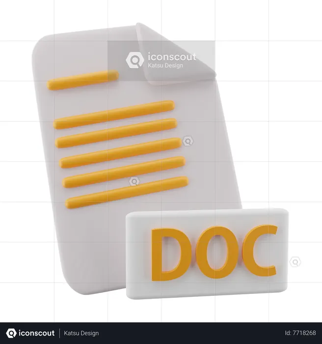 Document File  3D Icon