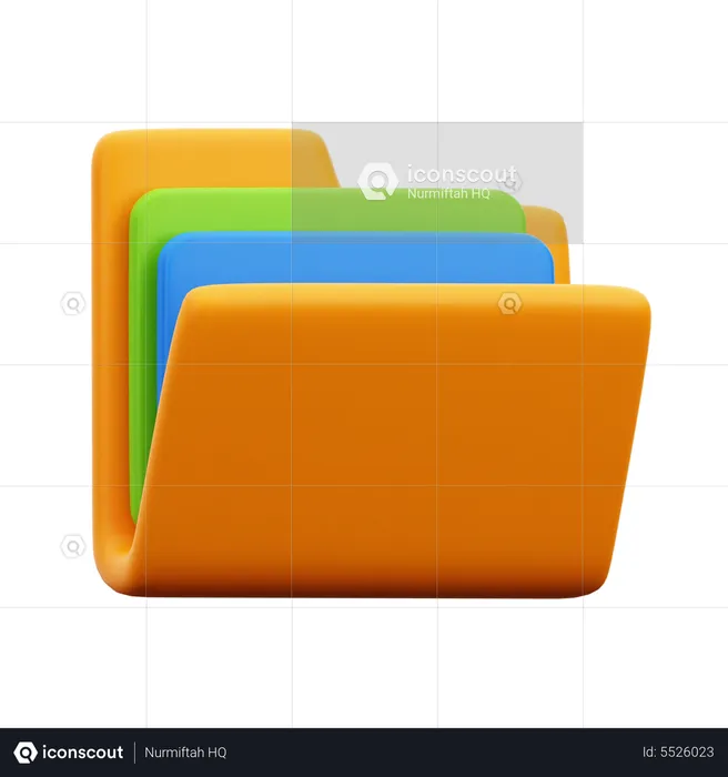 Document Folder  3D Icon