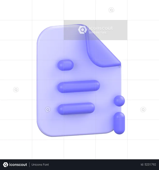 File Info Alt  3D Icon