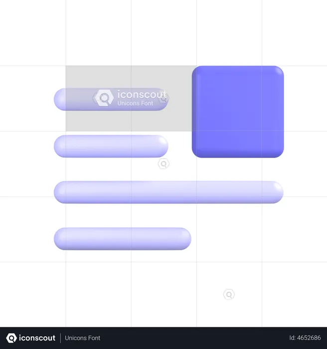 Document Layout  3D Icon