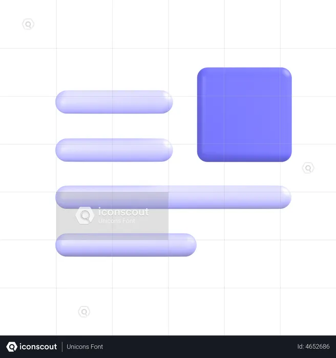 Document Layout  3D Icon