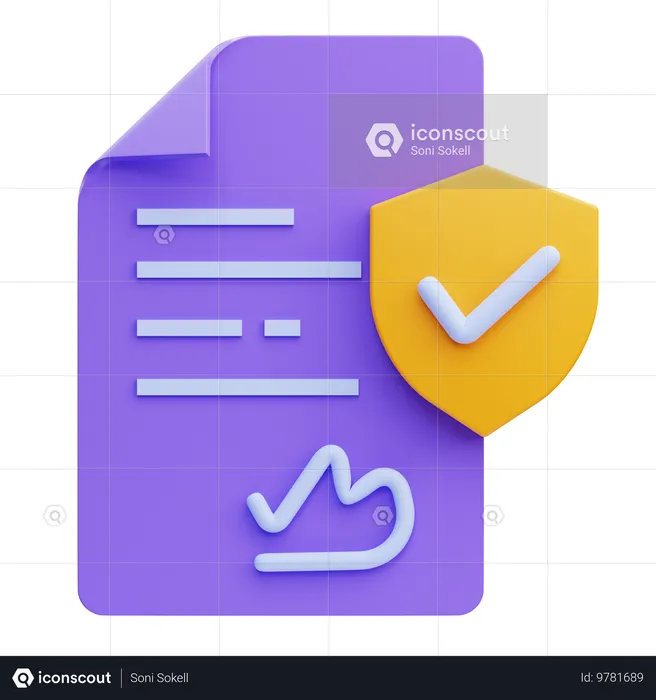 Document de loi  3D Icon