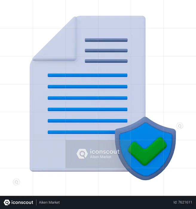 Document Safety  3D Icon