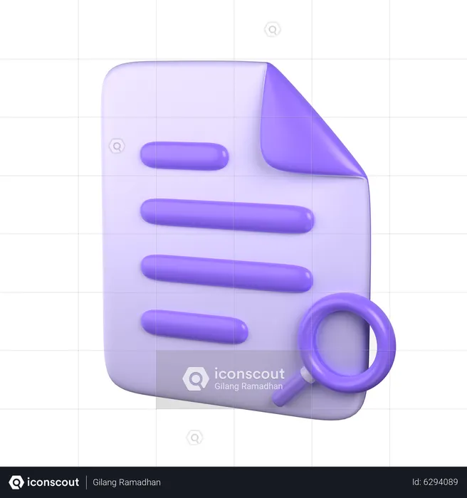 Document Search  3D Icon