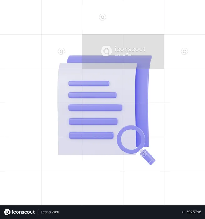 Document Search  3D Icon