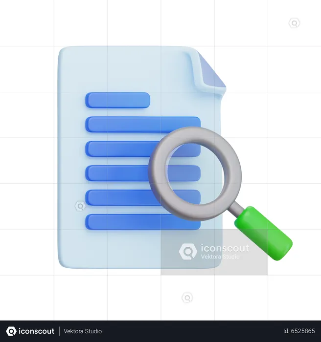 Document Search  3D Icon