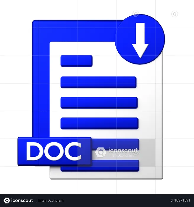 Téléchargement de documents  3D Icon