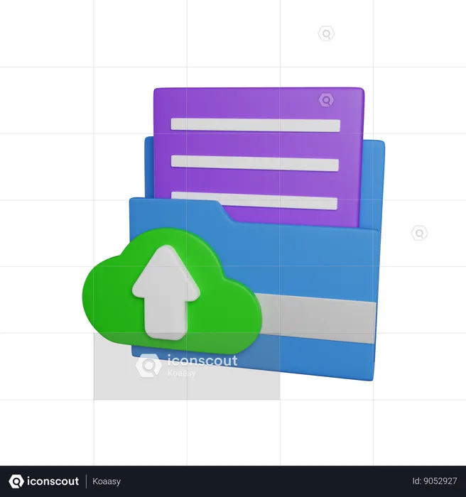 Document Upload  3D Icon