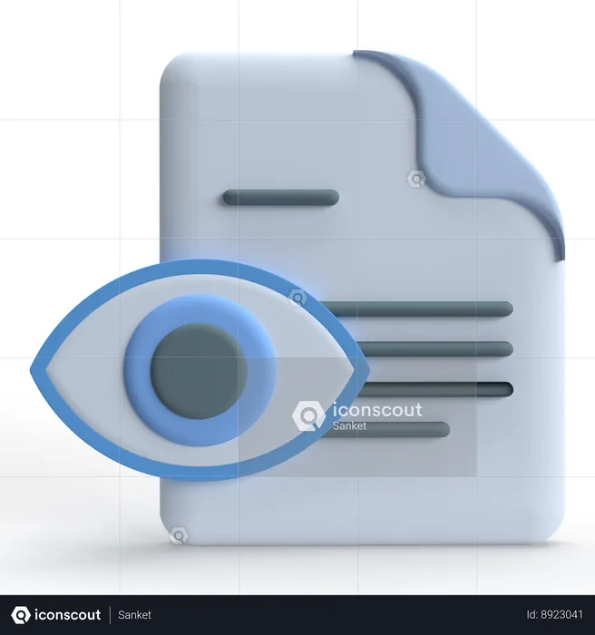 Document watchlist  3D Icon