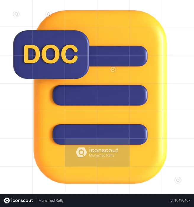 Documento  3D Icon