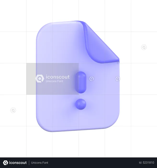 Erro de arquivo  3D Icon