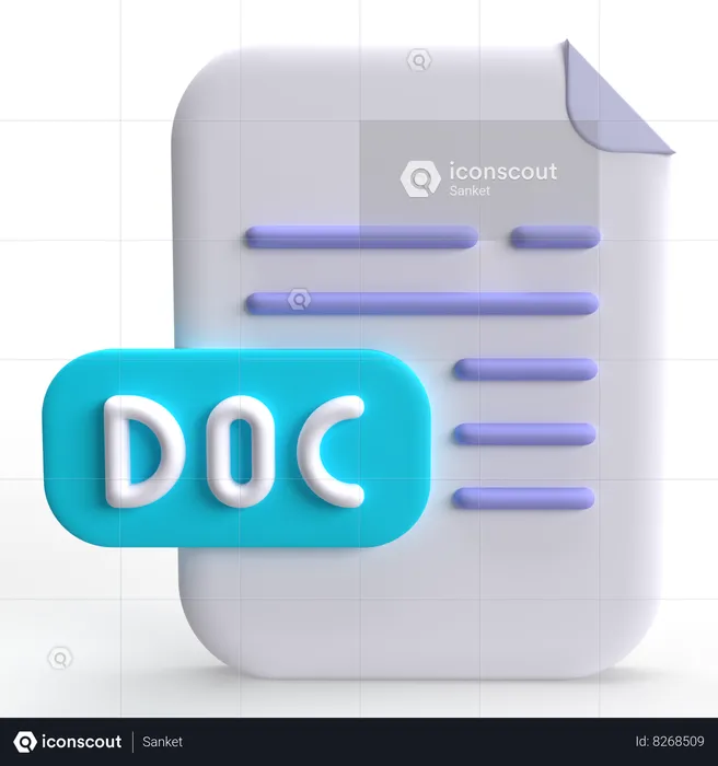 Documento  3D Icon