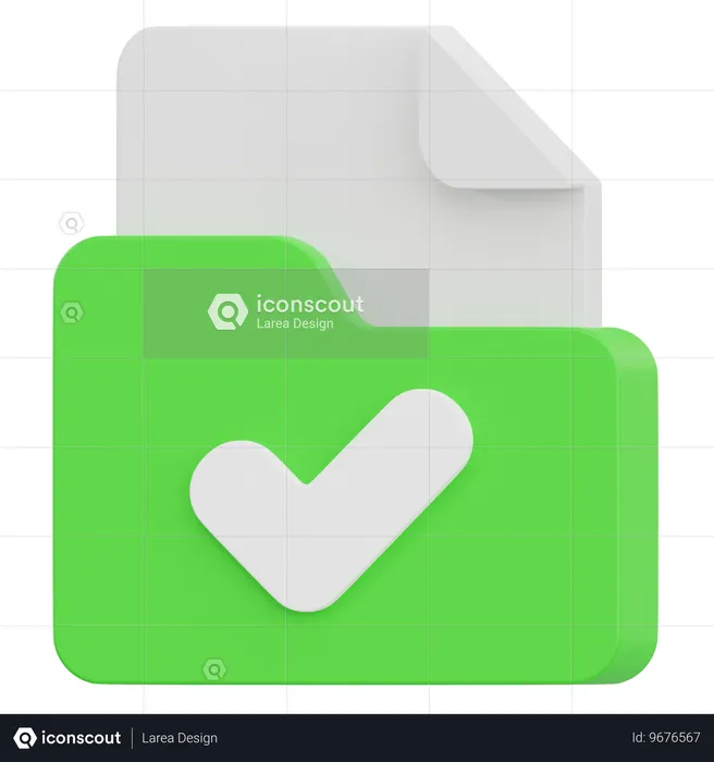 Documento aprovado  3D Icon