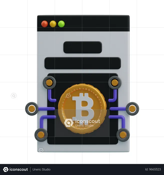 Documento técnico de bitcoin  3D Icon