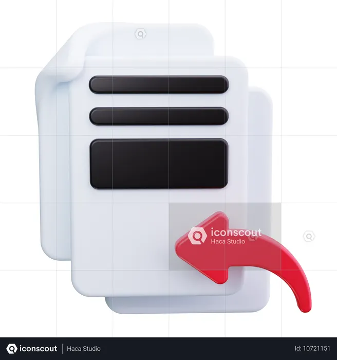 Documento de importação  3D Icon